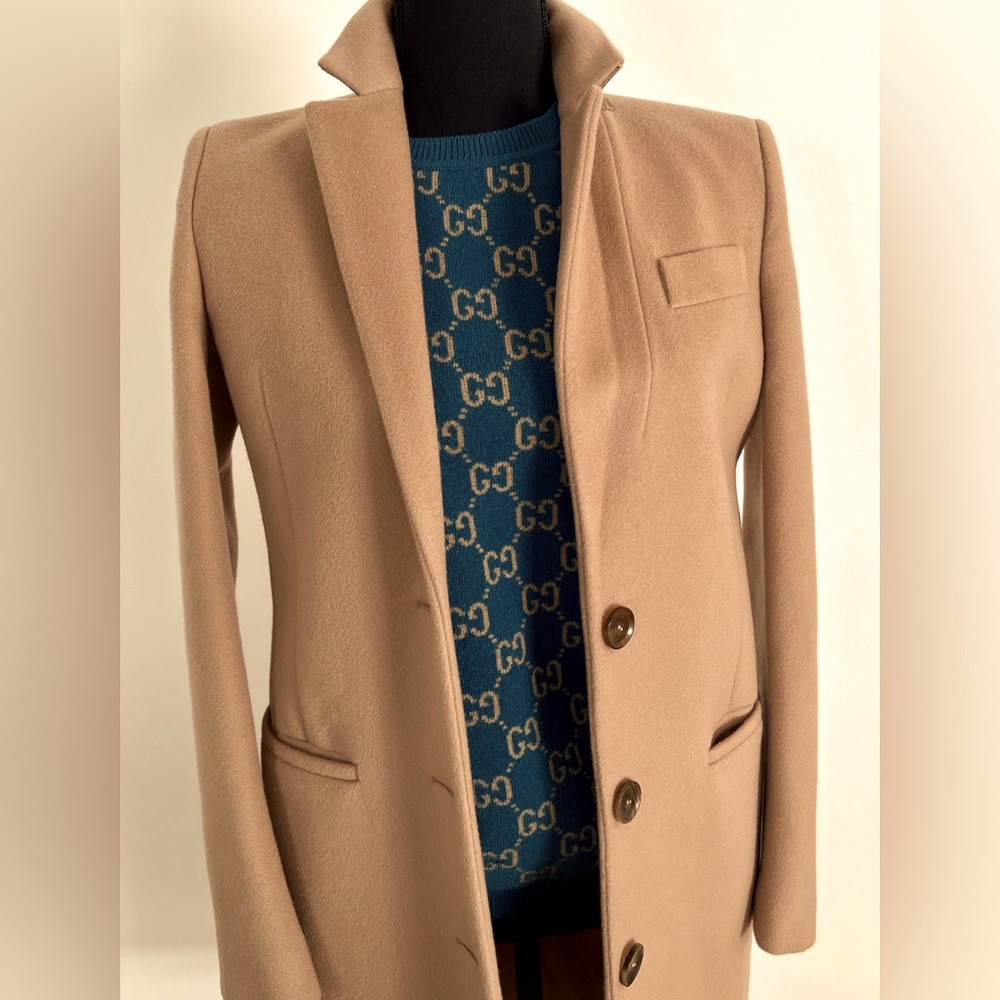 Gucci 3/4 length camel colored coat